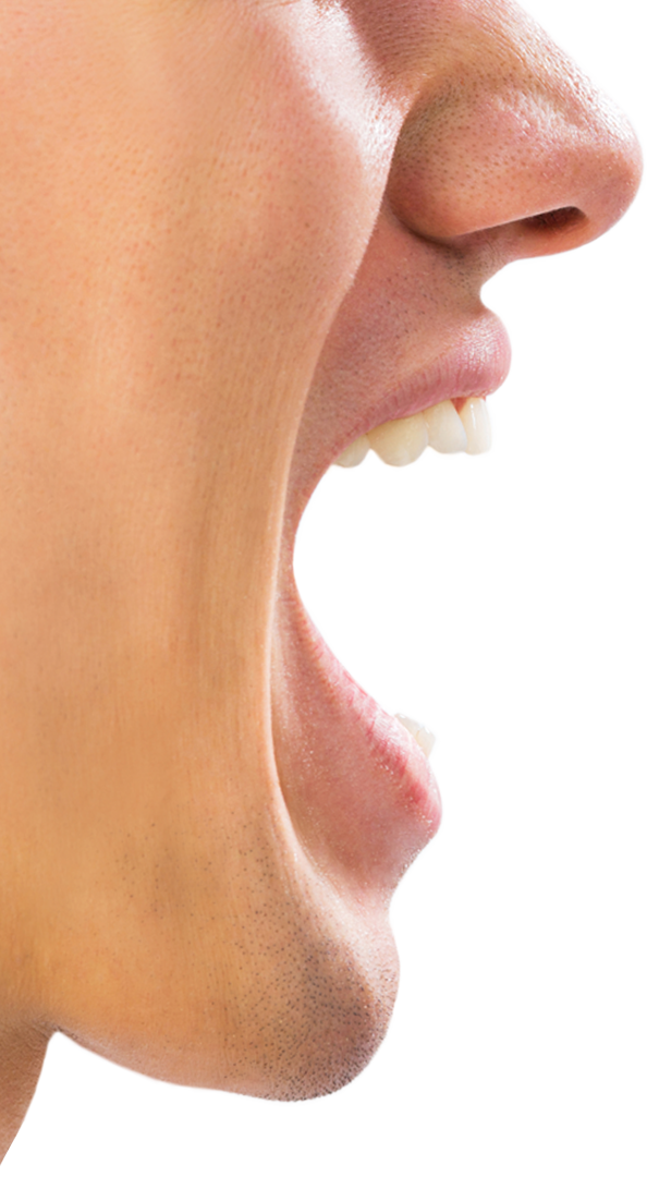 Face with open mouth